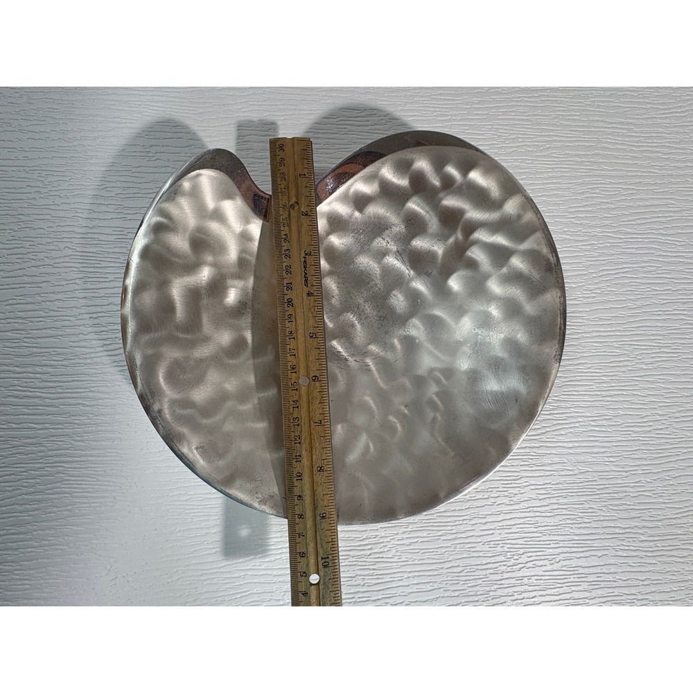 WMF Ikora Silver Plated Brass Bowl Hammered Footed Mid Century Germany S0054